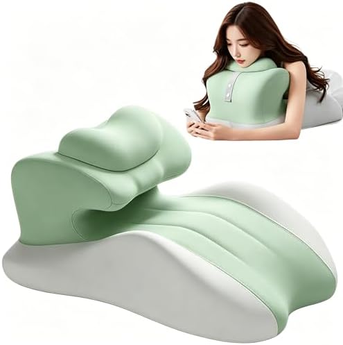 Intimate Pillow for Couples, Enhanced Support Memory Foam Triangle Wedge Pillow, Adjustable Ergonomic Positioning Cushion, Extra Large Adult Game & Bed Support Pillow (Green) by Unknown