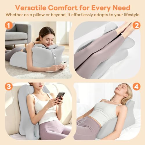 Memory Foam Wedge Pillow, Intimacy Positioning Pillow for Reading - Image 3