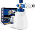 ESP 1L Car Wash Foam Cannon, HDPE Bottle, Silicone Straw with Filter, Stable Foam Output, Stainless Steel Quick Connect for Car, Bike, Boat & Outdoor Cleaning by ESP