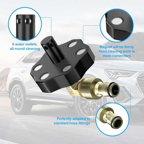 Magnetic Chassis Flusher Kit, Truck Frame Flusher for Undercarriage Cleaning, Car Chassis Washer Flusher Tool for Garden Hose。 - Image 3