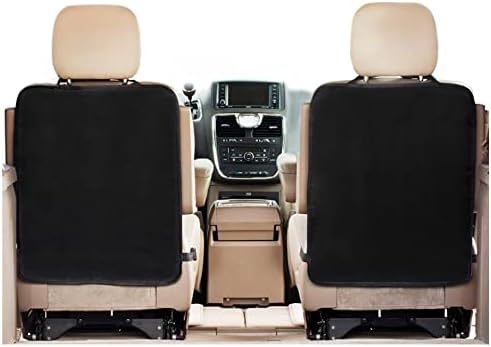 GRBVFDS 2 Pack X-Large Waterproof Kick Mats Backseat Protector, Durable Car Seat Back Protectors for Vehicles to Protect from Dirt, Mud & Scratches, Fits Most SUVs and Vans - Image 2