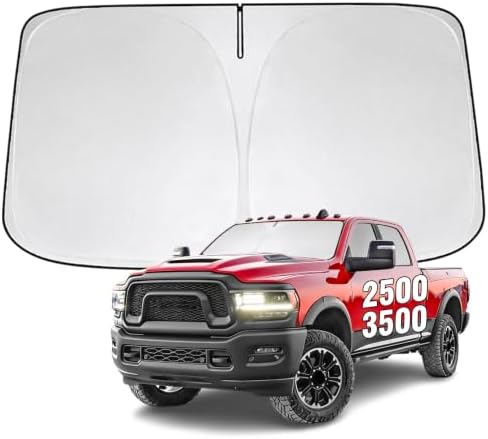 Windshield Sun Shade for Dodge RAM 2500 3500 2010-2026 Sunshade by YIZHUOMY