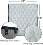 4Knines Heavy-Duty Car Door Protector for Dogs, Waterproof Large Camo | 24"W x 20"L; set of two door guards with top and bottom attachment points for secure fit; installs in 60 seconds. - Image 3