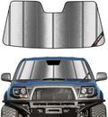 Pigenius Windshield Sunshade for Toyota Tacoma 2005-2015 Custom Front Window Sun Shade - Metallic by Pigenius
