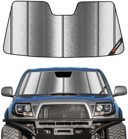 Pigenius Windshield Sunshade for Toyota Tacoma 2005-2015 Custom Front Window Sun Shade - Metallic by Pigenius