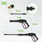 PWACCS Pressure Washer Gun and Hose Kit, 25 FT Power Washer Hose Wand - Image 6