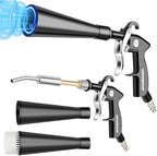 Dry Cleaning Gun,High-Pressure Air Blow Gun,Car Cleaning Gun,Air Nozzle Blow Gun, Car Air Blow Gun with 2 Nozzles,Works with Air Compressor and Quickly removes Surface Dirt and dust by cropyoyo