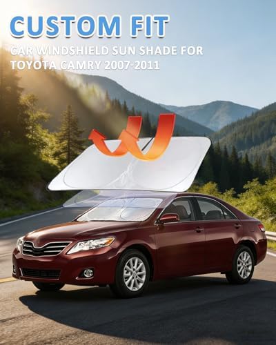 Windshield Sun Shade for 2007-2009 2010 2011 Toyota Camry LE XLE Hybrid SE - Image 3