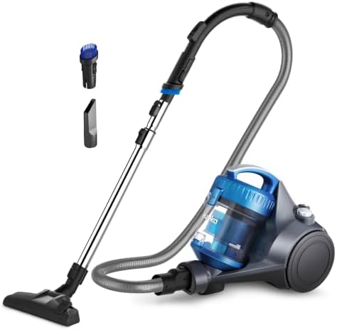 Eureka Whirlwind Bagless Canister Cleaner NEN110A Lightweight Corded Vacuum for Carpets and Hard Floors, Blue by Unknown