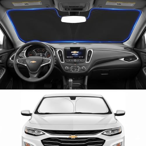 Custom Fit Windshield Sun Shade for Chevy Chevrolet Malibu 2016-2026 by Unknown