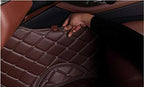 Car Floor Mats Compatible with 2022-Current Infiniti QX60 2+3+2 Seater/ 2022-Current Nissan Pathfinder Floor Liner All-Weather Black with Red Stitching - Image 7
