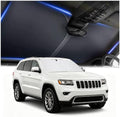 Car Windshield Sun Shade,Foldable Sun Shade for Car Windshield with Storage Bag Compatible with Jeep Grand Cherokee 2011-2026,Oxford Cloth Cars Suns Shades Keep Interior Cool by Aokdom