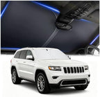 Car Windshield Sun Shade,Foldable Sun Shade for Car Windshield with Storage Bag Compatible with Jeep Grand Cherokee 2011-2026,Oxford Cloth Cars Suns Shades Keep Interior Cool by Aokdom