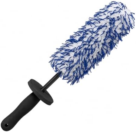 Microfiber Car Wheel Cleaner Brush, Blue & White by Unknown