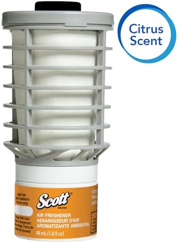 Scott Essential Air Freshener Refill (91067), Citrus, Automatic / Continuous Release, 6 Refills / Case - Image 3