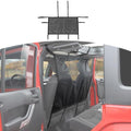 RT-TCZ for Wrangler Rear Seat Divider Net Mesh, Pet Dog Car Barrier for Jeep Wrangler JK JL Gladiator JT Cargo Net Black by RT-TCZ
