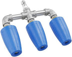 Triple Turbo Nozzle Pressure Washer, 3-in-1 Power Washer Turbo Nozzle with 1/4" Quick Connect, 360° Rotating Pressure Washer Tip - 4800 PSI, 4-6 GPM, 2.0 Orifice, Blue by Unknown