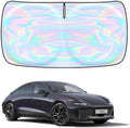 Windshield Sun Shade for Hyundai Ioniq 6 2023 2024 2025 2026-4 Layers Sunshade Compatible with Hyundai Ioniq 6 Foldable Front Window Sunshade Sun Visor Protector Block UV Rays Keep Your Car Cooler by Unknown