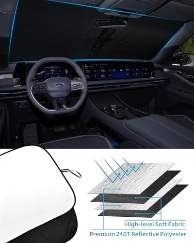 2026 Upgrade Foldable Front Windshield Sunshade fit for Ford Edge 2015-2024 - Image 5