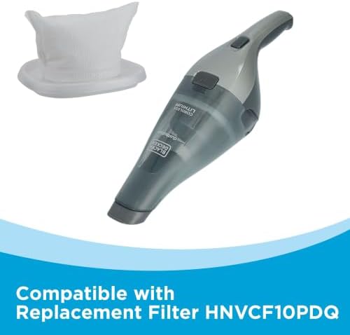 BLACK+DECKER dustbuster Handheld Vacuum, 8V Cordless, Hand Vacuum for Quick Cleanup with Crevice Tool and Washable Filter (HNVC220BCZ01) - Image 4
