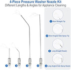 Pressure Washer Needle Nozzle Kit,4 Pack Stainless Steel Flush Wand Tips - Image 6