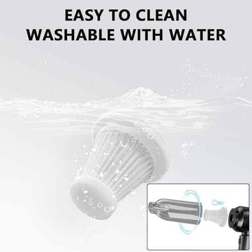 Car Vacuum Portable Cordless, 20000Pa Powerful Handheld Vacuum Cleaner for Car, 4-in-1 Vacuum with Brushless Motor,Rechargeable Wireless Car Vacuum for Auto Interior, Home & Office Cleaning(Black) - Image 4