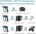 Sooprinse Pressure Washer Foam Cannon with Short Pressure Washer Gun, Dual Connector Accessory, Snow Soap Attachment for Car Wash, 5 Nozzles Tips with 1/4” Quick Connect， 4000 PSI - Image 4
