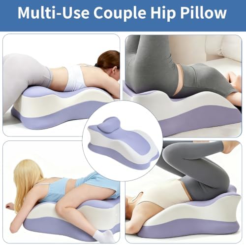 Intimacy Pillow & Sweet Spot Pillow for Couples – Ergonomic Memory Foam Cushion, Multi-Use Wedge Pillow for Daily, Breathable Removable Cover, High-Density Foam, Ideal for Bedroom (Purple) - Image 4