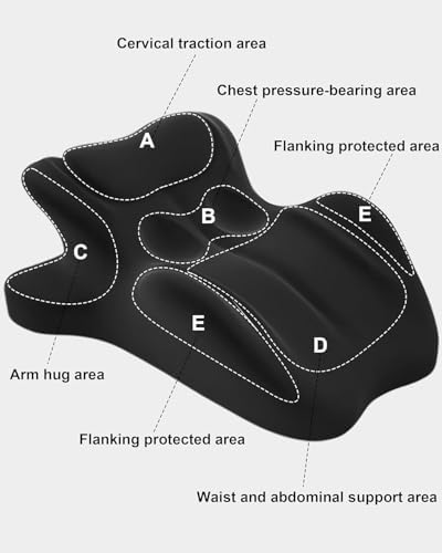 RSN Moodie Intimacy Pillow, Chiro Monk Couples Pillows, 27° Angle Perfect Position Ergonomic Contoured Support Pillow, Multi-Functional Memory Foam Lounger Cushion Back Support (Blue, OneSize) - Image 7