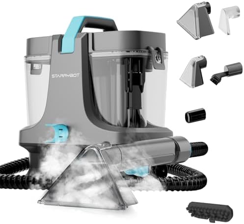 Starrybot Portable Carpet Cleaner with Steam, 18Kpa Spot Cleaner(Gray) by Starrybot