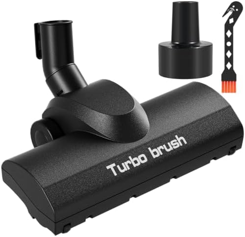 Turbo Brush Head Shop Vac Accessory 1.25" with 2.5" Hose Adapter, 1-1/4" 2-1/2" Shopvac Attachment for Wet Dry Vacuums, Ideal for Pet Hair Removal on Carpets Area Rugs Hardfloors by Kodahome%C2%AE