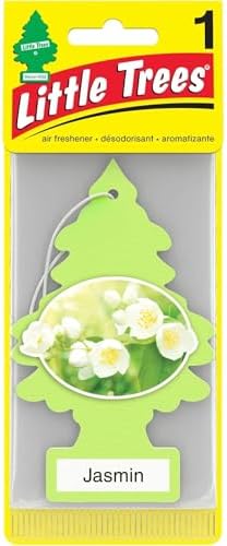 LITTLE TREES Car Air Freshener Hanging Paper Tree for Home or Car , "lime green” , Jasmin scent - Image 2