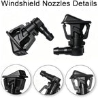 Windshield Washer Hose Jet fluid Spray Nozzles repair kit Compatible with 2013-2019 Wrangler JK JKU, 2013-2017 Jeep Wrangler Replaces 68197414AB, 68164356AB Windshield Washer Hose - Image 2
