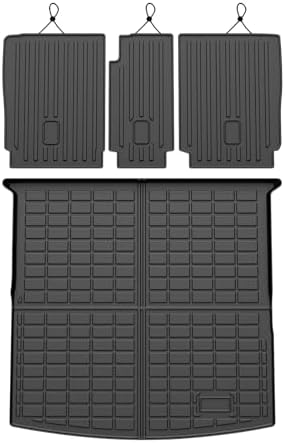 Cartist Cargo Mat Fit for Volkswagen VW Tiguan 5 Passenger 2018-2024 Trunk Mat with Backrest Mat Accessories TPE All Weather Anti-Slip by cartist