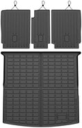 Cartist Cargo Mat Fit for Volkswagen VW Tiguan 5 Passenger 2018-2024 Trunk Mat with Backrest Mat Accessories TPE All Weather Anti-Slip by cartist