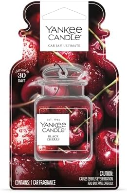 Yankee Candle Car Jar Ultimate Black Cherry, Up to 30 Days Continuous Fragrance, True-to-Life Scent, Essential Oils, Ideal for Cars and Small Spaces - Image 4