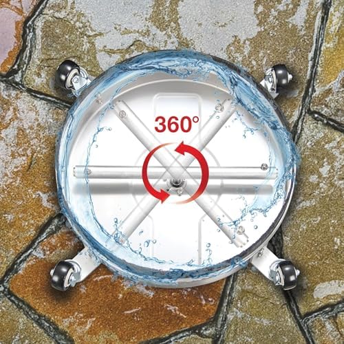 Sun Joe Surface Cleaner Accessory for Electric Power Washer, Heavy Duty Attachment with 4000 PSI Max, 4.0 GPM Flow Rate, & 15.9-Inch Extension Wand for Concrete & Patio Cleaning, SPX-SC17 - Image 2