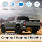 TINGLU Window Shades for Toyota Tundra 2022-2025 2026 Accessories Car Side Full Windows Rear Windshield Sun Shade Sun UV Rays & Privacy Protection for Camping,Napping&Relaxing 6PCS - Image 6