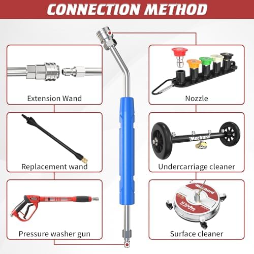 17 Inch Pressure Washer Extension Wand, 4000 PSI Stainless Steel - Image 6