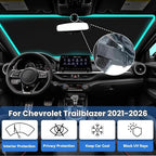 Windshield Sun Shade for 2021-2026 Chevrolet Chevy Trailblazer - Image 2