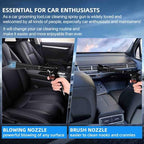 Car Cleaning Gun,High Pressure Air Blow Gun,Fast Interior Dryer Car Detailing Kit,Car Detailing Tools for Quickly Blowing Dust and Dirt Away Working with Compressed Air(2 MORE REPLACEMENT BRUSH HEADS) - Image 6