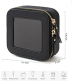 Clear Makeup Bag Small, Mini Travel Cosmetic Case Transparent TSA Approved Toiletry Bag with Zipper Portable Make Up Pouch for Purse Traveling Car Essentials Organizer for Women Men - Image 6