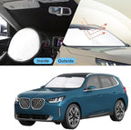 TINGLU Sun Shade for BMW X3 2025 2026 Accessories Windshield Sun Shade Window Shade UV Rays Protection Sun Visor Cover with Steering Wheel Sunshade Storage Bag - Image 6
