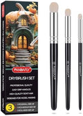 PANDAFLY Drybrush Set, 3 Sizes Hobby Detail Paint Brush Set by PANDAFLYArtSupplies
