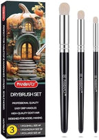 PANDAFLY Drybrush Set, 3 Sizes Hobby Detail Paint Brush Set by PANDAFLYArtSupplies