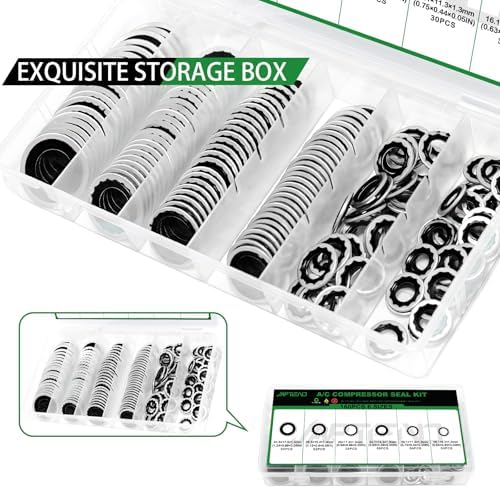 160PCS Air Conditioning Compressor Seal Washers Kit, A/C Gaskets - Image 6