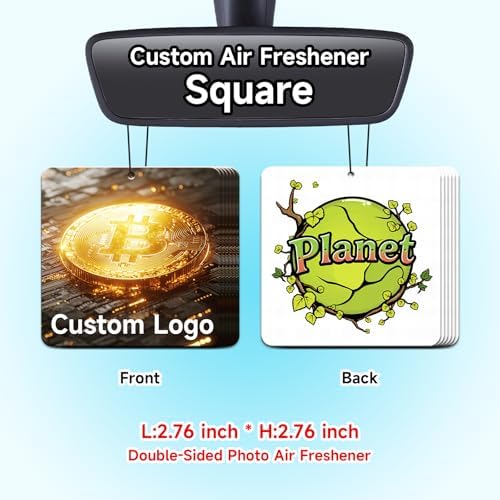 Bulk Custom Car Air Fresheners with Logo or QR Code - Image 2