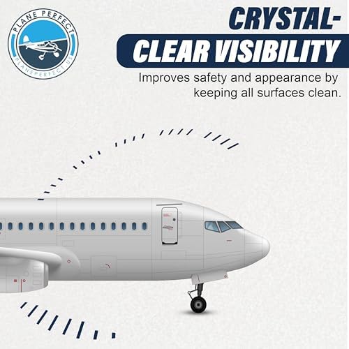 Plane Perfect Eyes Outside Windshield Cleaner - Aviation & Multi Surface Glass, Plastic, Plexiglass - Streak Free, Non Abrasive, Reduces Fog, UV Safe for Airplanes, Cars, Boats & LCD Screens | 128 Oz - Image 6