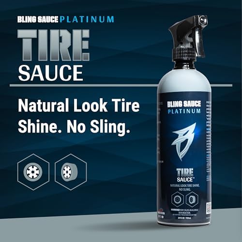 Bling Sauce Tire Sauce Natural Look Tire Shine, Cars, Trucks, SUVs, 24 oz - Image 2