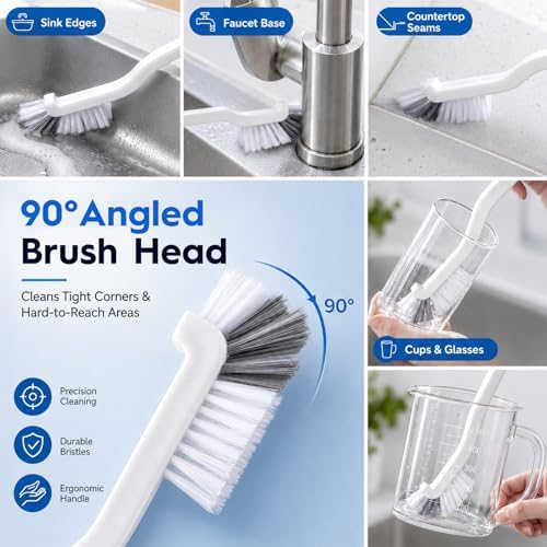 Window Track Cleaning Tools, 15 Pcs Sill Cleaner Brush for Window/Door Tracks, Sliding Doors, Tile Lines, AC Vents & Keyboards - Image 5